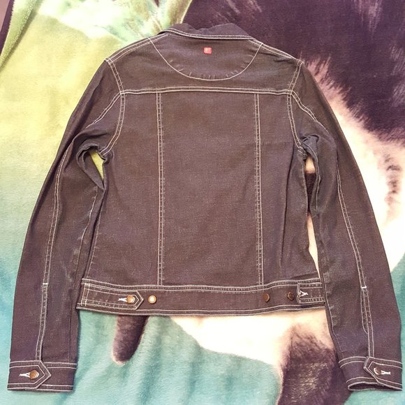 2/$20 Dex Stretch Denim Jacket, Dark Wash - Picture 8 of 14